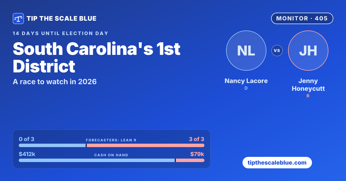South Carolina's 1st District 2026: Lacore vs. Honeycutt | Tip the ...